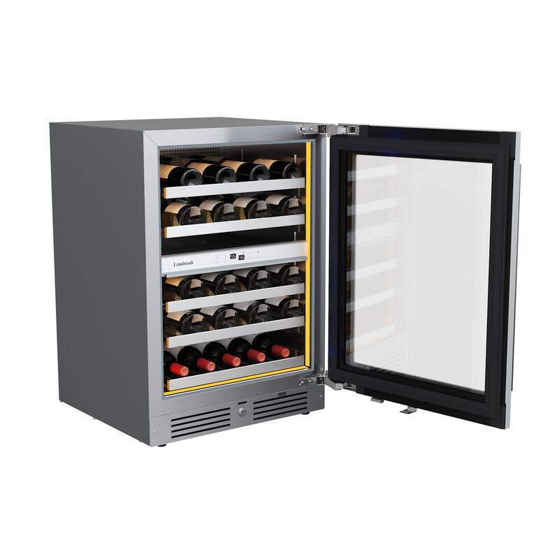 Landmark L3124UI2WGRH 24" Wide 37 Bottle Capacity Panel Ready Wine and