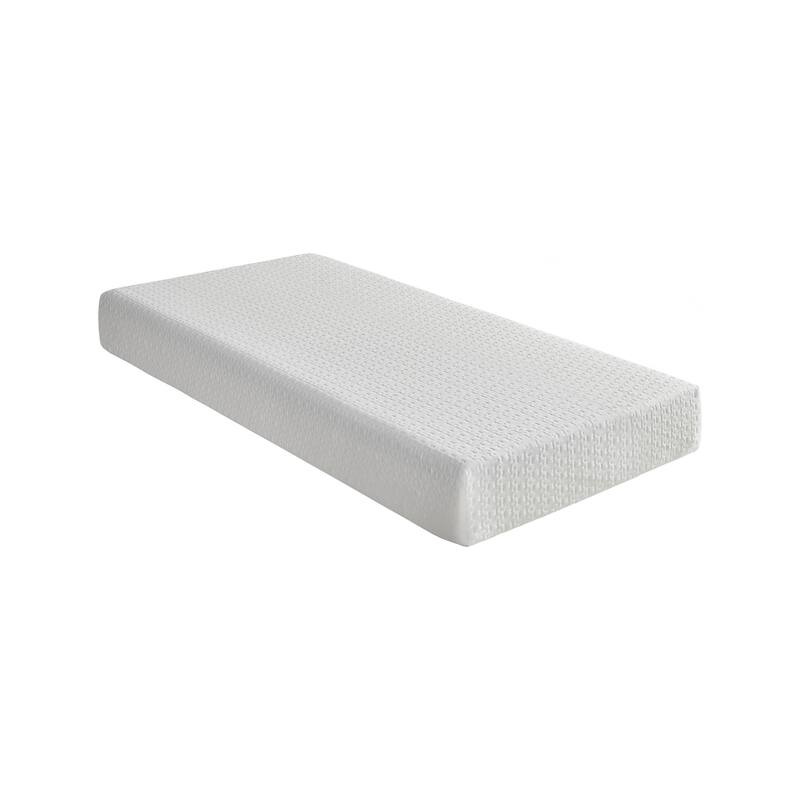 8-inch Twin Size Bed Mattress Gel-Infused Memory Foam Mattress, Firm, White, Mattress in a Box - Twin