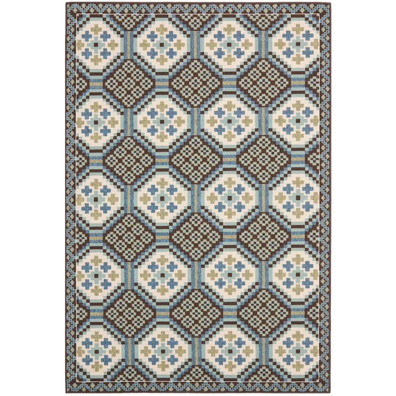 SAFAVIEH Veranda Paquita Indoor/ Outdoor Waterproof Patio Backyard Rug