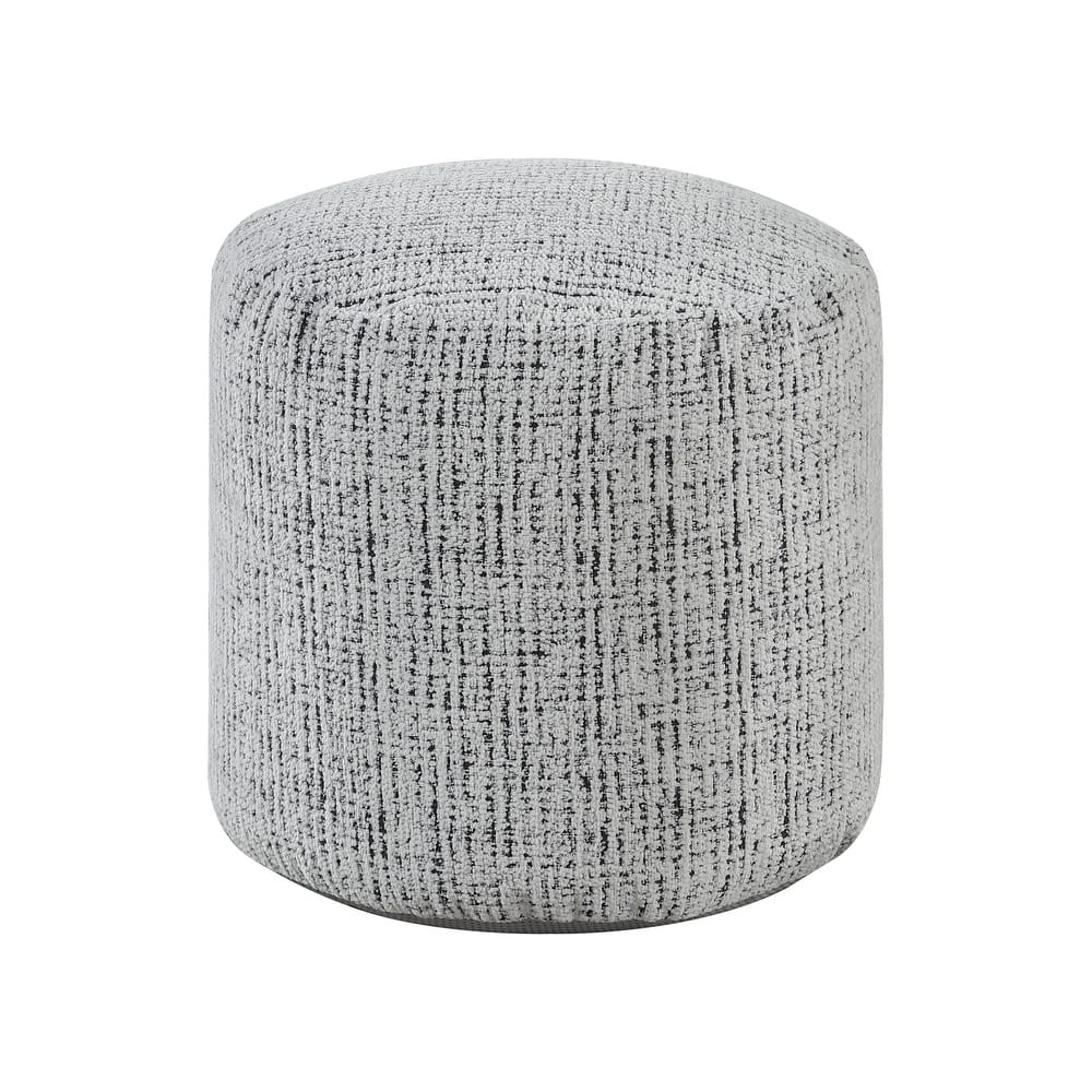 Ossela Fabric Round Pouf