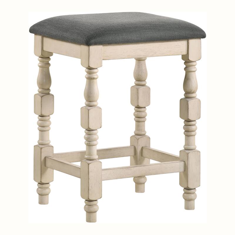 Graypath Transitional Ivory Counter Height Stool (Set of 2) by Furniture of America