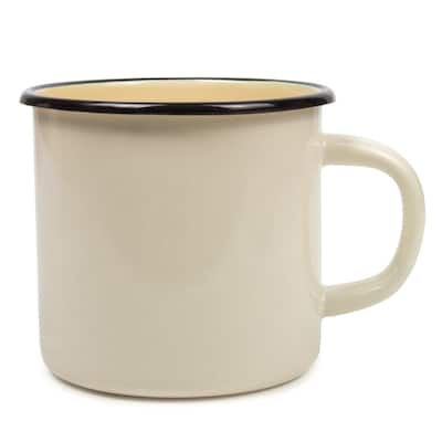 STP-Goods 13.5-oz Beige Enamelware Mug