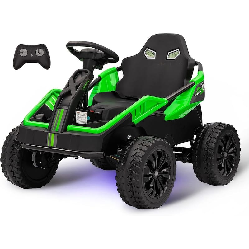 24V Ride On Toys for Big Kids, 4 Eva Wheels Utv