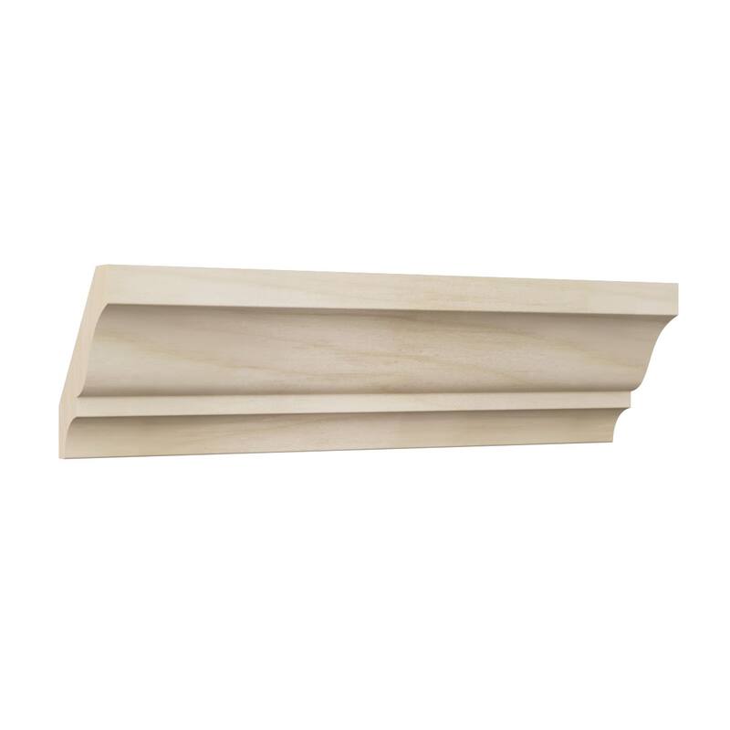 WM52: 2-1/4-in H x 1-2/3-in P x 2-3/4-in F x 96-in L Americraft Solid Hardwood Stain Grade Crown Moulding