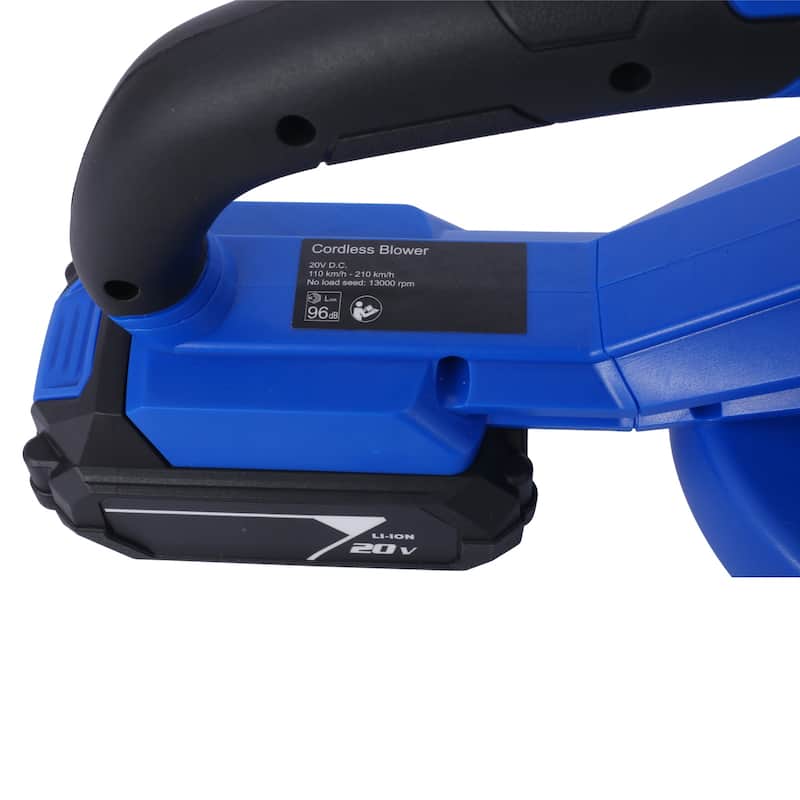 Electric Leaf Blower Cordless with Battery and Charger - 2 Speed Mode - 20V Battery Powered Leaf Blowers - 6*36.8*7.25