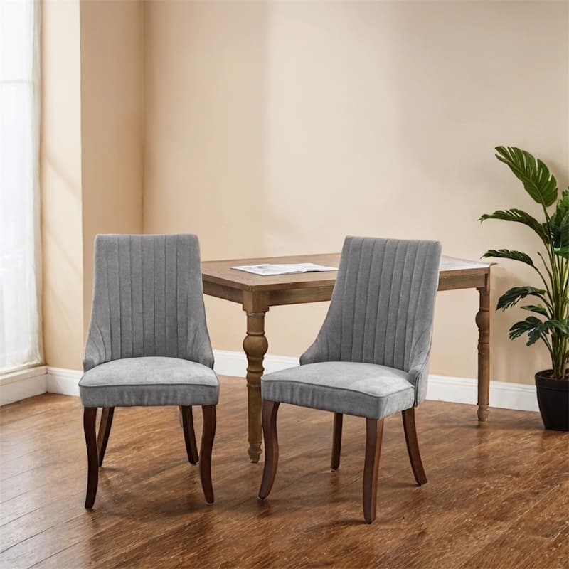 Linen Dining Chairs,Kitchen Dinner Chair Upholstered Accent Chair