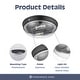 preview thumbnail 8 of 33, Prominence Home Madalyn, Flushmount Light Fixture