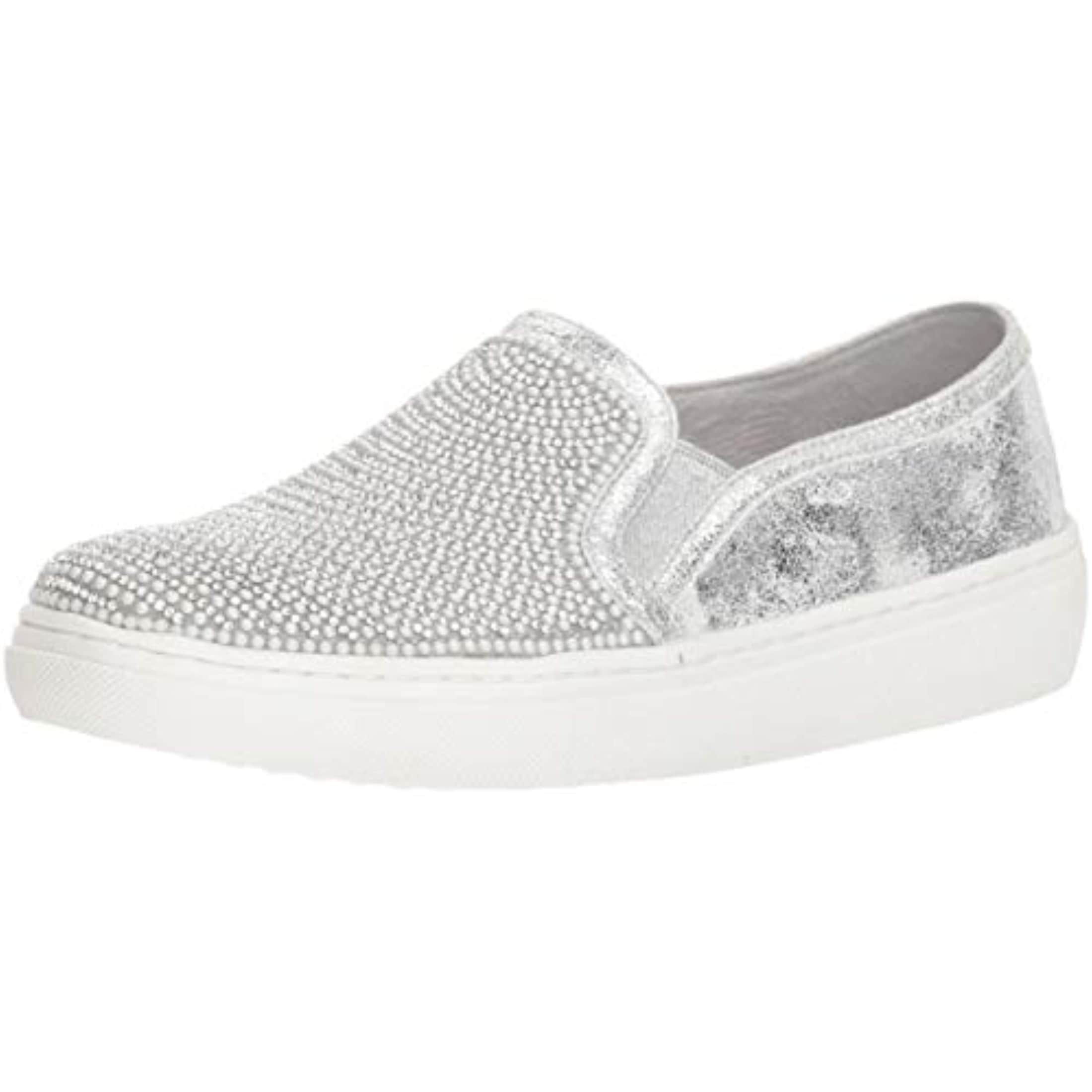 Pearl Embellished Slip on Sneaker, SIL 