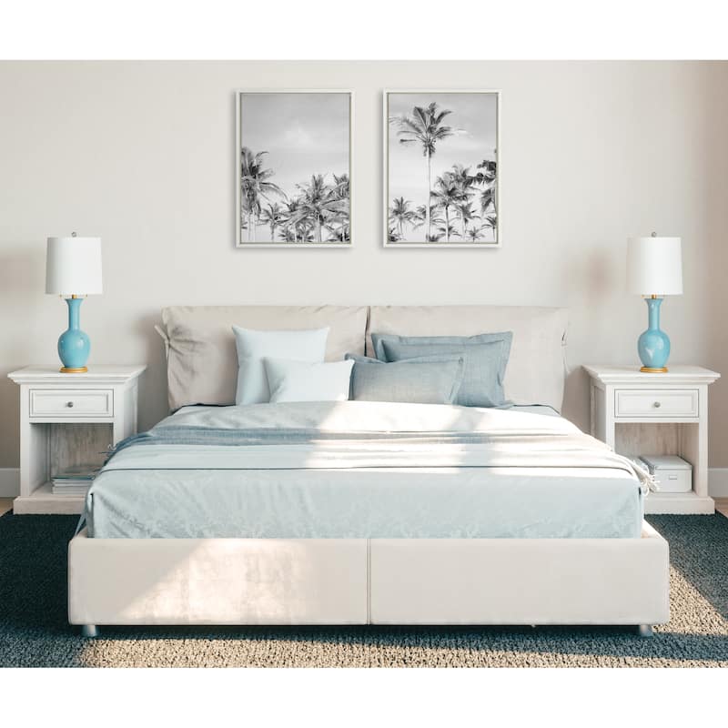 Kate and Laurel Coastal Framed Canvas Set by The Creative Bunch Studio