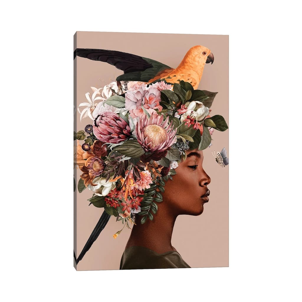 iCanvas "Woman And Flowers IV" by Danilo de Alexandria Canvas Print