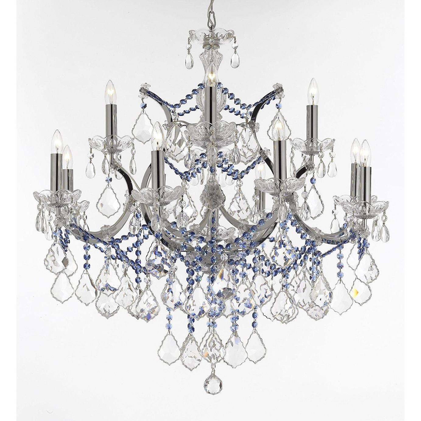 Crystal Chandeliers  with Blue Crystals - Chandeliers For Bedrooms by Overstock.com