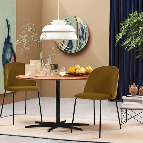 Carson Carrington Modern Fabric Dining Chairs (Set of 2)