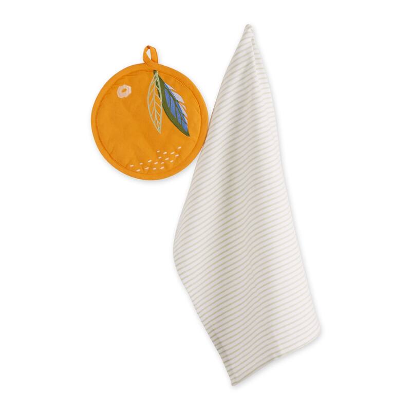 DII Hot Stuff Potholder Gift Set - Burst of Orange