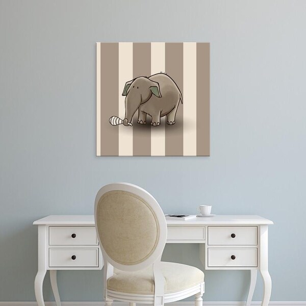 Easy Art Prints GraphINC's 'Elephant' Premium Canvas Art