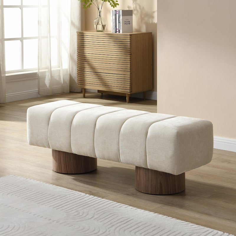 50" Chenille Bench