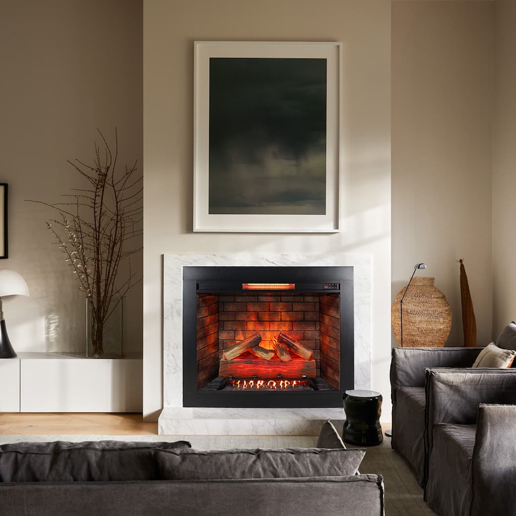 33" Insert Infrared Electric Fireplace with Touch Panel