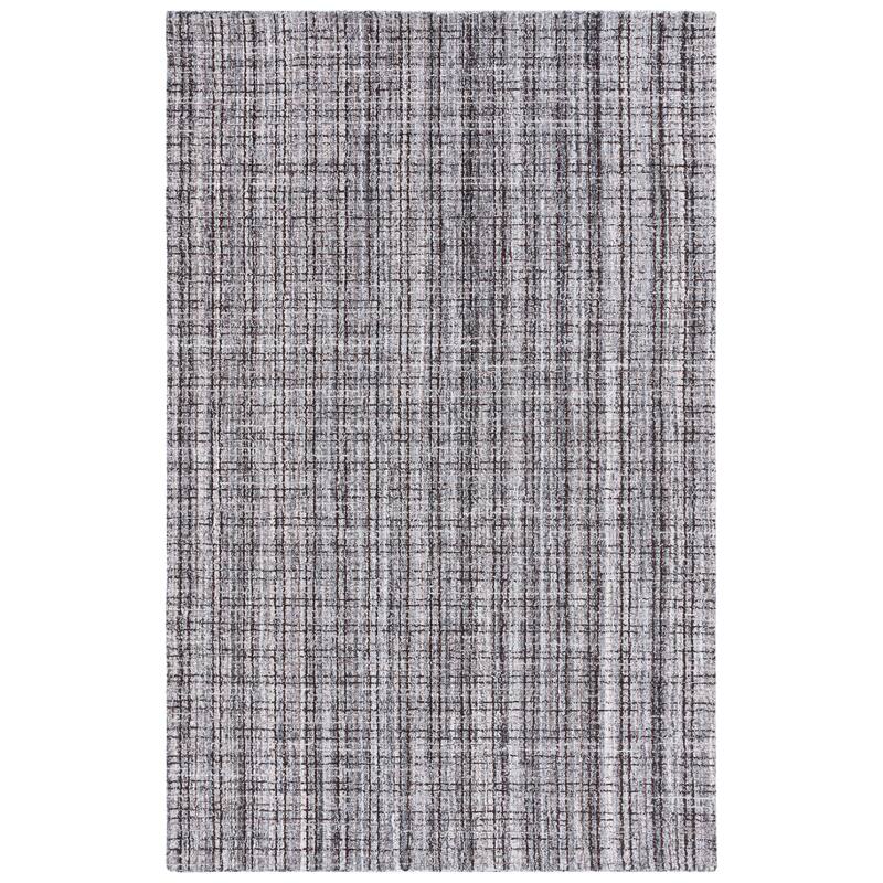 SAFAVIEH Handmade Abstract Necibe Modern Wool Rug - 6' Square - Grey/Brown