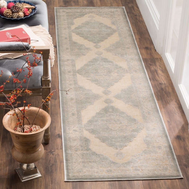SAFAVIEH Paradise Angelita Modern Viscose Rug - 2'2" x 8' Runner - Creme