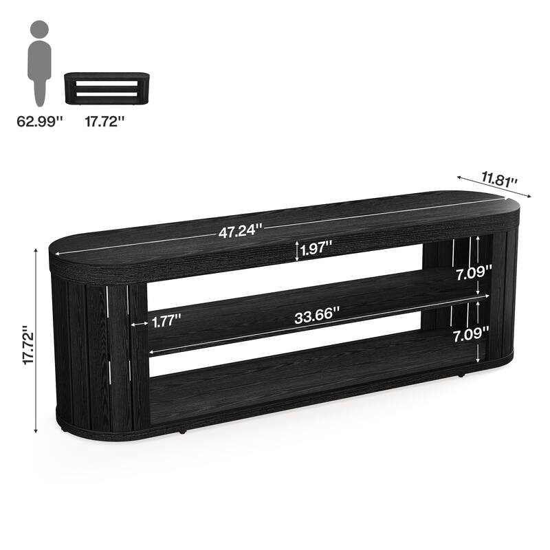 TV Stand for TVs up to 55 Inches, 47.2-Inch Entertainment Center
