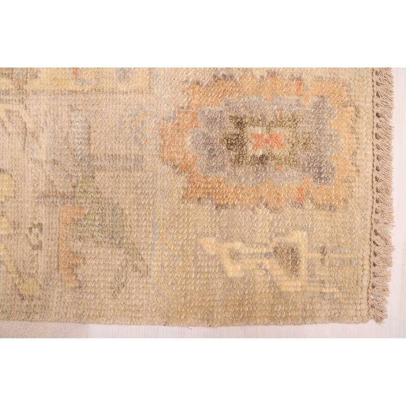 ECARPETGALLERY Hand-knotted Kavya Oushak Beige Wool Rug - 8'1 x 9'9