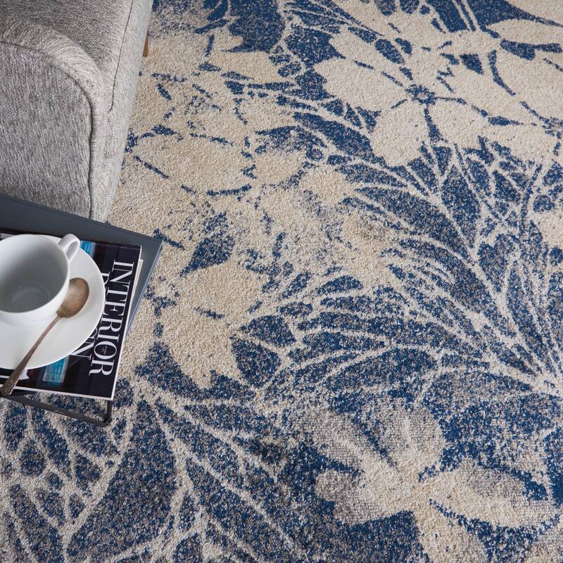 Nourison Tranquil Contemporary Abstract Floral Area Rug
