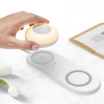 10W Fast Charging Wireless Charger Pad with LED Night Light
