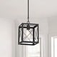 preview thumbnail 1 of 37, Acroma 1-light Farmhouse Rustic Rectangle Kitchen Island Pendant Light - 8 inches Aged Zinc