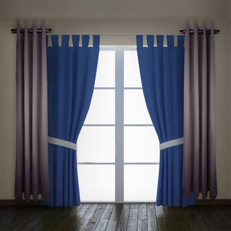 2 inch Curtain Rod Set of 2 - Adjustable 12-20 inch Rods - Elegant Steel Design - 20