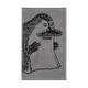 preview thumbnail 1 of 1, Moomin by Arabia Hand Towel 12x19.7in The Groke Grey - 12 x 19.7"