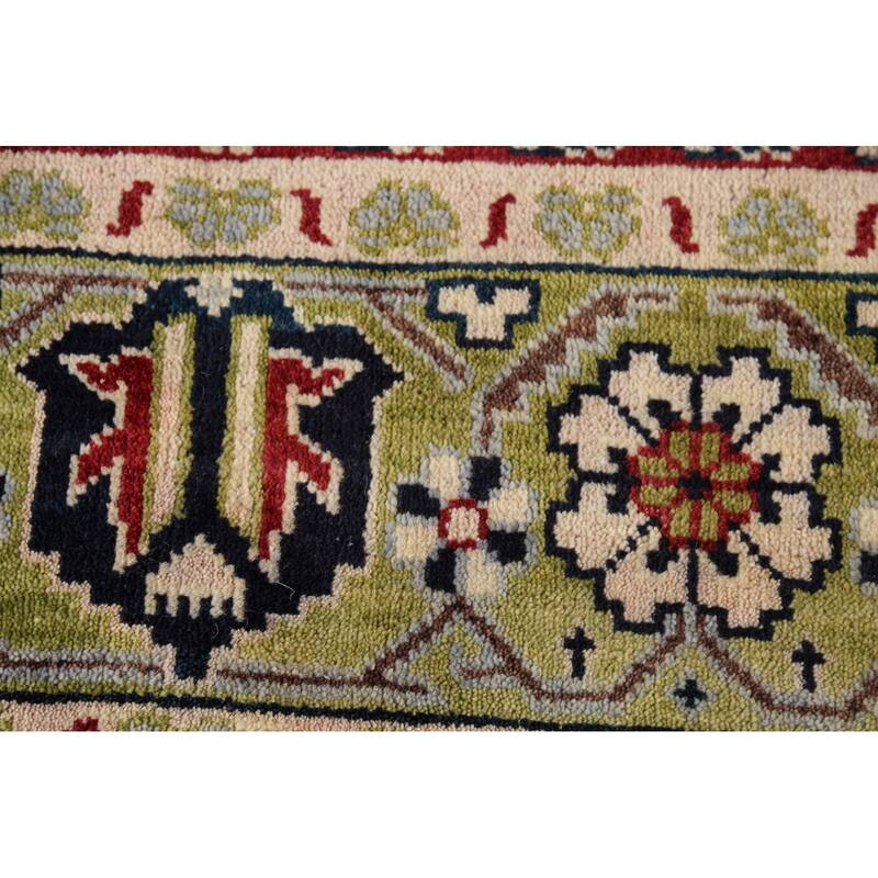 Dark Navy Blue Heriz Serapi Oriental Large Rug Handmade Wool Carpet - 9'8"x 13'10"