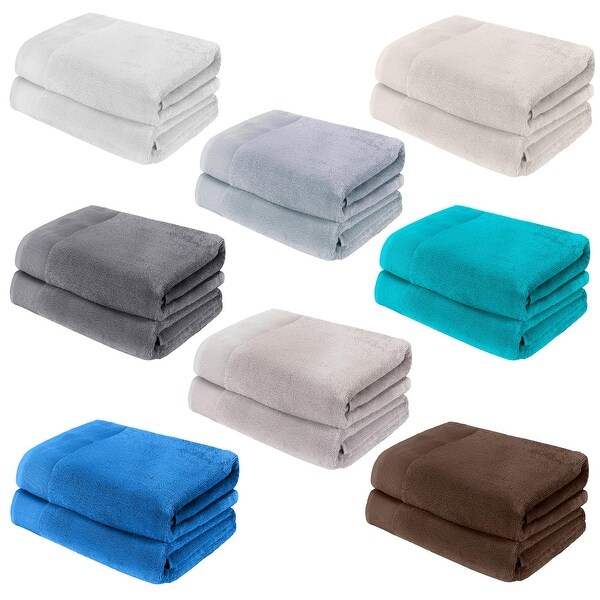 Fabstyles Camelot Bath Towel 600 GSM Zero Twist Cotton Set of 2