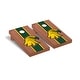 preview thumbnail 1 of 3, SUNY Brockport Golden Eagles Rosewood Cornhole Board Set