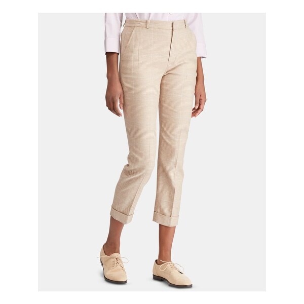 plaid skinny pants womens