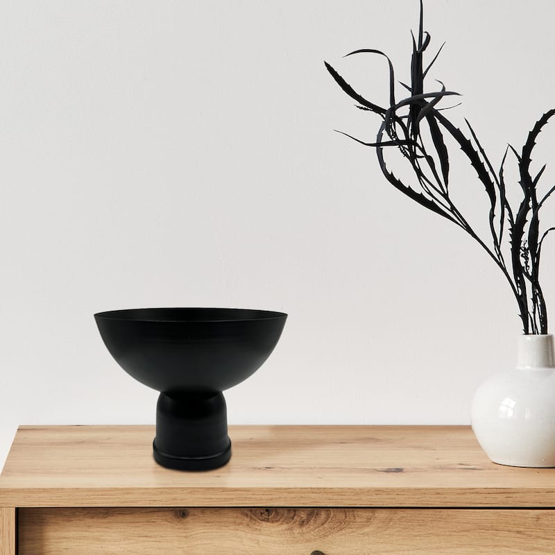 12 Inch Wide Decorative Handmade Iron Modern Flower Vase