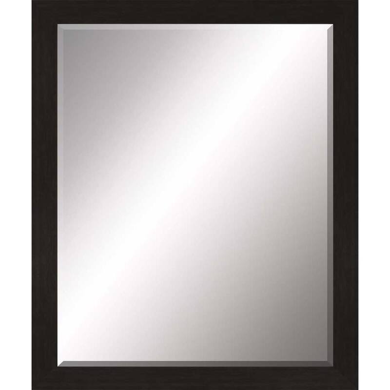 HomeRoots 33" Dark Brown Accent Mirror - 27.00 in. x 33.00 in. x 2.00 in.