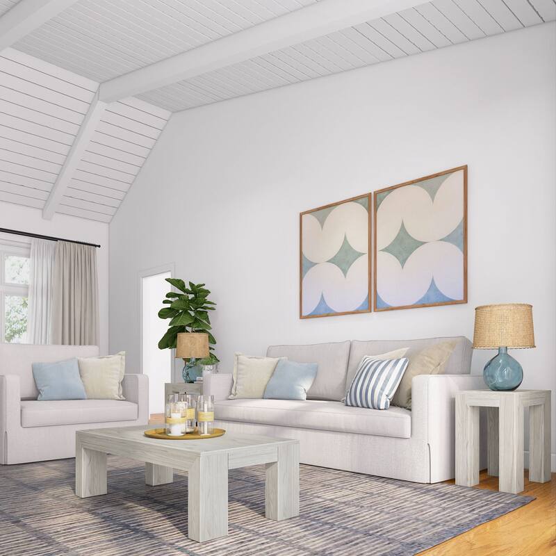 Plank and Beam Modern Rectangular Coffee Table - 48" x 24"