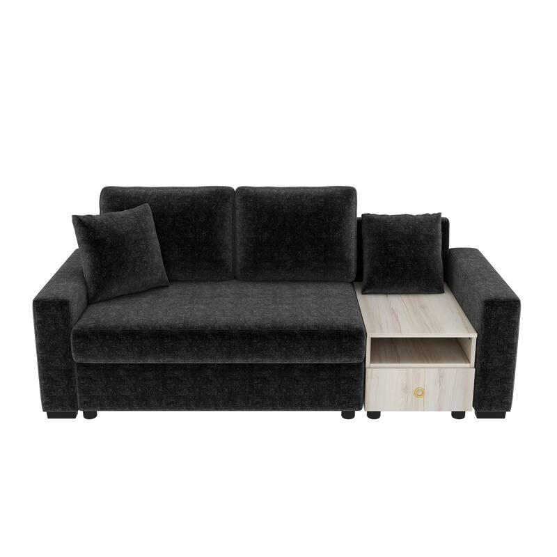 Roomfitters Modern Modular Sofa Couch with Storage Armrest and Center Console, 79 Inch