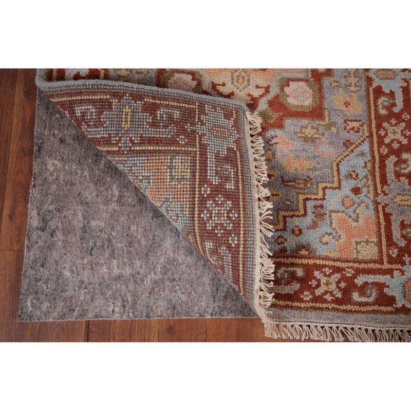 Geometric Kazak Oriental Runner Rug Hand-Knotted Wool Carpet - 2'6"x 10'9"