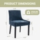 preview thumbnail 35 of 55, RENEWLINE Mid-Century Modern Corduroy Upholstered Dining Chairs with Solid Wood Legs