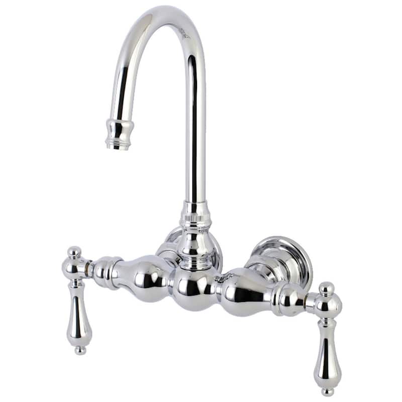 Kingston Brass Vintage Wall Mounted Clawfoot Tub Filler - Polished Chrome