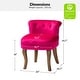 preview thumbnail 9 of 51, Xacobo Modern Velvet Tufted Vanity Stool with Wood Base by HULALA HOME