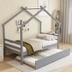 preview thumbnail 4 of 49, Roof styled wooden bed with trundle