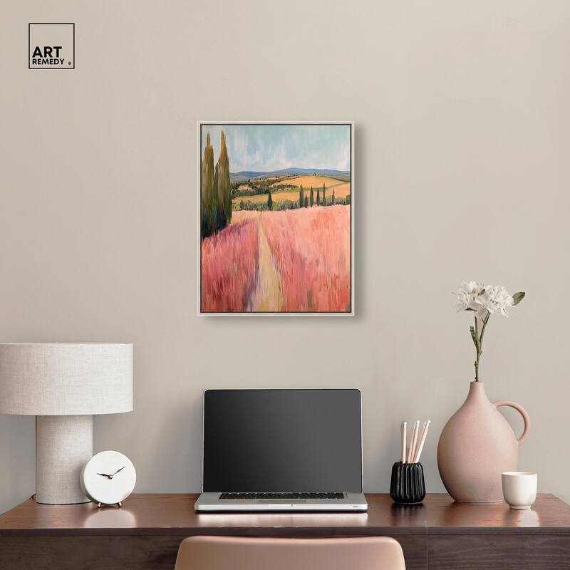Cypress Path Canvas by Art Remedy