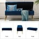 preview thumbnail 112 of 137, HULALA HOME Neptunus Modern 45.5" W Velvet Bedroom Storage Bench for End of Bed with Nailhead Trim