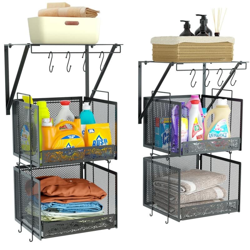 Over The Washer and Dryer Shelf - 13"D x 11"W x 14"H