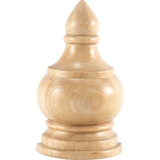 Hardware Resources Finial with Decorative Styling, 5-1/2"H x 3-1/4"W x
