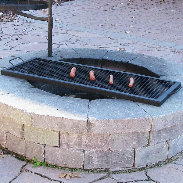 Shop Sunnydaze X Marks Heavy-Duty Steel Rectangle Fire Pit ...