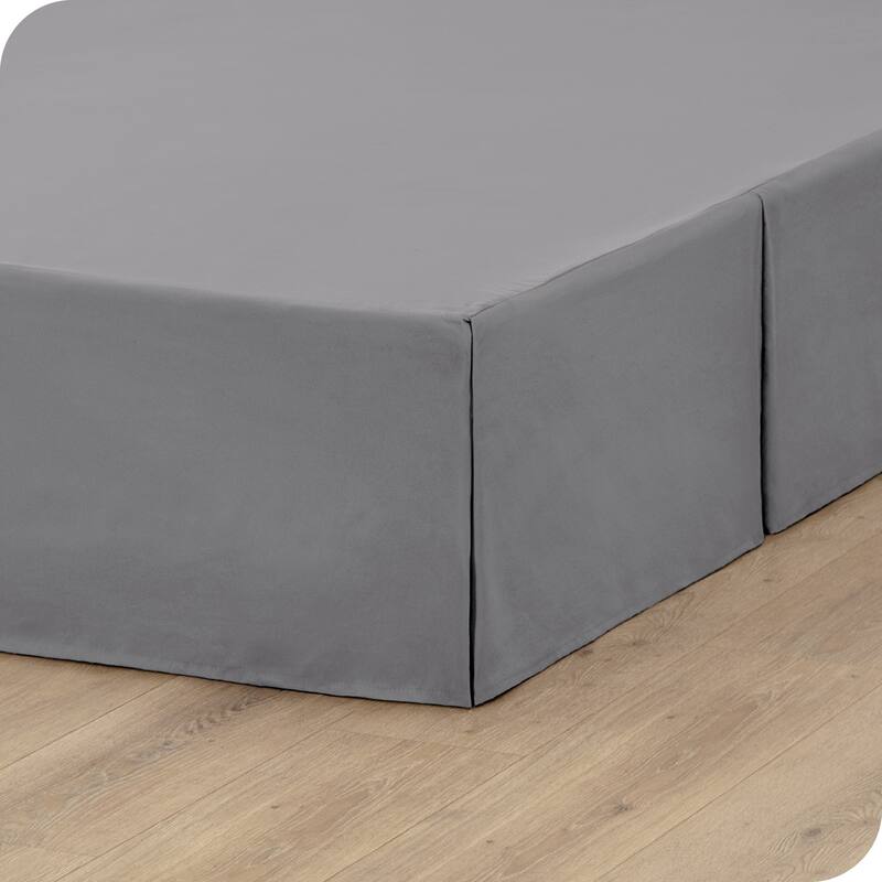 Bare Home Pleated Bed Skirt - 15-Inch Tailored Drop Easy Fit