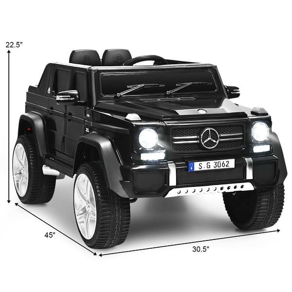 dimension image slide 1 of 3, 12V Licensed Mercedes-Benz Kids Ride On Car - 45"x 30.5"x 22.5"(L x W x H)