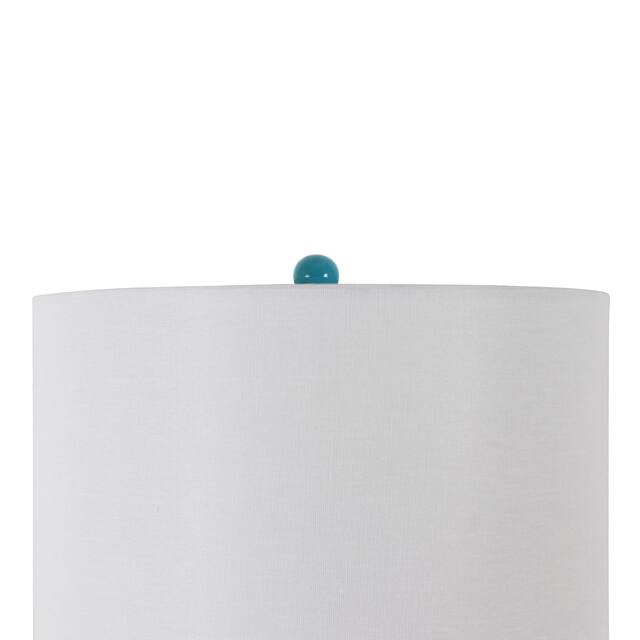 Copper Grove Arans Table Lamp with Off-white Drum Shade (26.5)